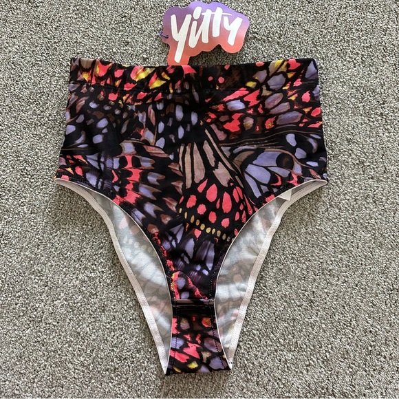 Yitty Mesh Me Smoothing High Waist Brief Pink Butterfly Size XS - Picture 1 of 3